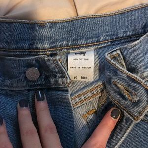 Levi’s jean mom shorts